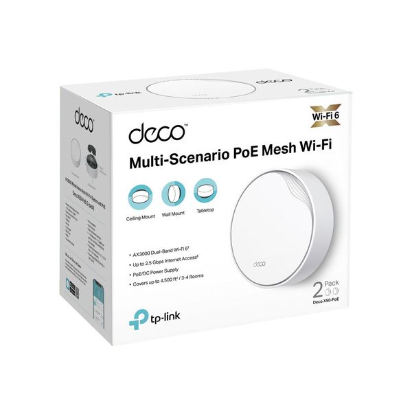 TP-link AX3000 whole home mesh wifi 6-systeem met PoE