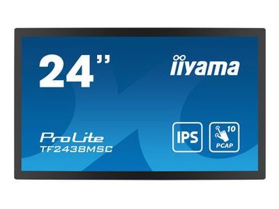 PROLITE 23.8inch 10pt Open Frame IPS Touch monitor met edge-to-edge glas en metalen behuizing