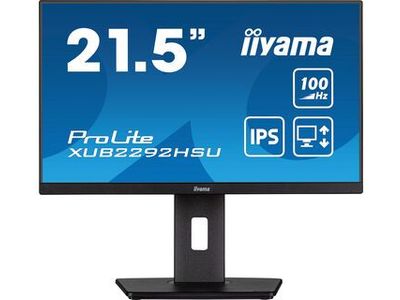PROLITE 21,5inch IPS-technologiepaneel met in hoogte verstelbare standaard en een vernieuwingsfrequentie van 100 Hz