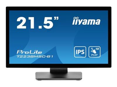 Prolite 21.5inch 10pt Optical Bonded PCAP Multi-Touch IPS monitor met een metalen behuizing