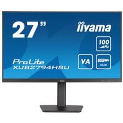 PROLITE 27inch Full HD monitor met VA-paneel, 100Hz verversingssnelheid en 15cm in hoogte verstelbare voet 