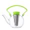 QDO theepot uit glas met clip handvat Tea 4 U groen 1L 