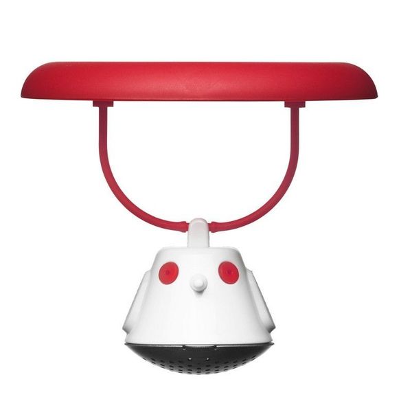 QDO thee infuser voor in mok Birdie Swing rood Ø 9.5cm H 5cm 