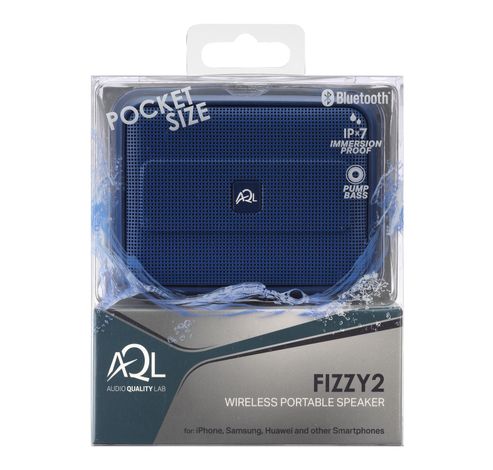 Fizzy2 mini luidspreker BT blauw  AQL