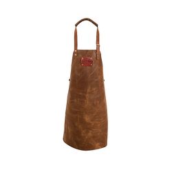 Not Just BBQ LEATHER APRON COGNAC 