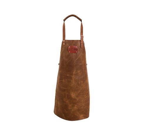 LEATHER APRON COGNAC  Not Just BBQ