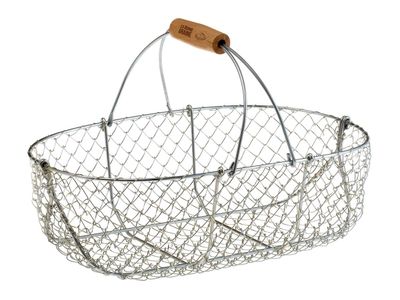 Gegalvaniseerde mand met houten handvat 25L