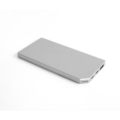 PowerBank Slim Aluminum 5000MAH; Silver 