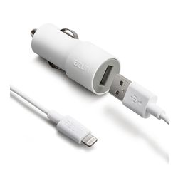 Azuri Autolader Met Apple Lightning Connector - Wit 