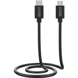 Azuri Usb-c to micro usb 1m black 