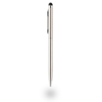 Stylus pen met balpen - premium - zilver 