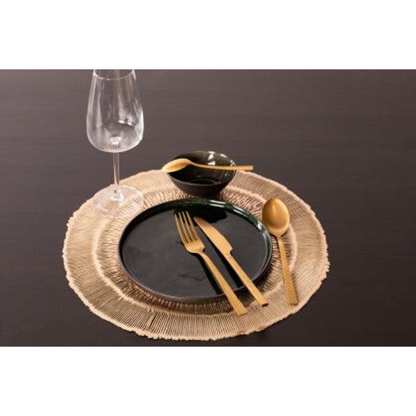 CAPELINNI Placemat 38 cm gold/brown 