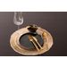 CAPELINNI Placemat 38 cm gold/brown 