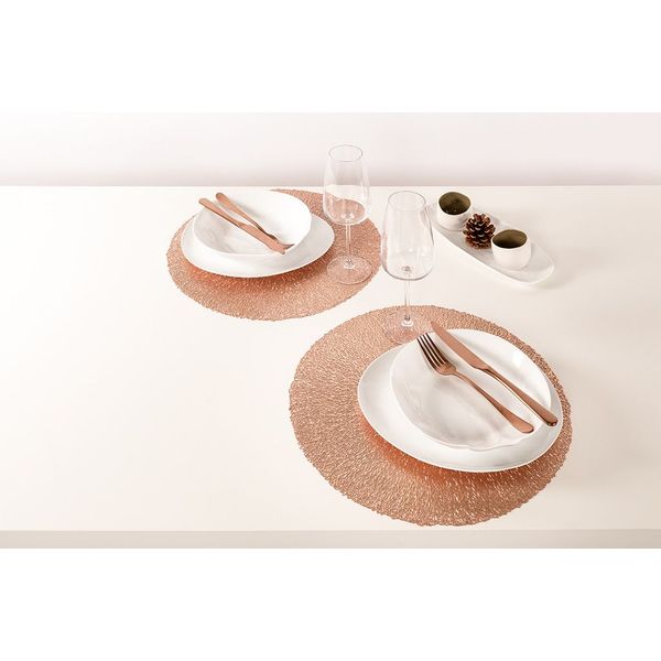 CAPELINNI placemat diameter 38 cm rosegold 