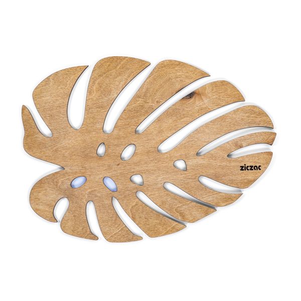 Placemat BIRCH Monstera 33x45cm light brown 