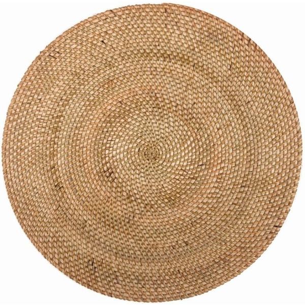 Placemat rattan rond 36 cm naturel 