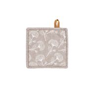 MYRNA Pannenlap floral printed 20x20cm set/2 taupe 