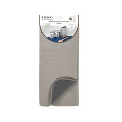 Tiseco ESSENTIAL Afwas droogmat, microfiber 38x50 cm, taupe/dark grey