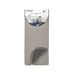 Tiseco ESSENTIAL Afwas droogmat, microfiber 38x50 cm, taupe/dark grey