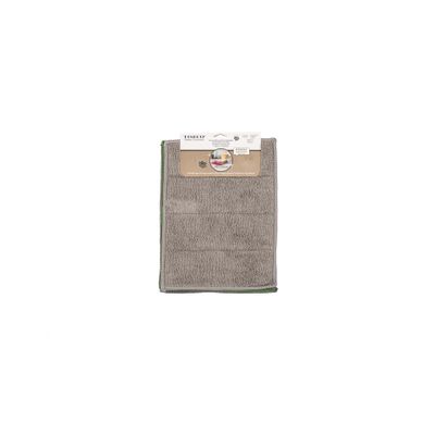 Set microfiber schoonmaakdoekjes 17x23 cm - set/3 - grey+green+ taupe  Tiseco