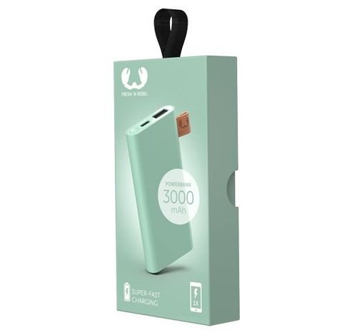 Powerbank 3000 mAh Misty Mint  Fresh 'n Rebel