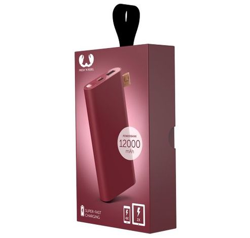  Powerbank 12000 mAh Ruby Red  Fresh 'n Rebel