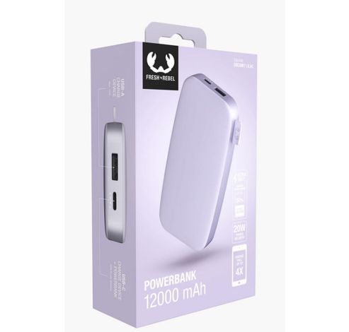 Powerbank 12000 mAh Dreamy Lilac  Fresh 'n Rebel