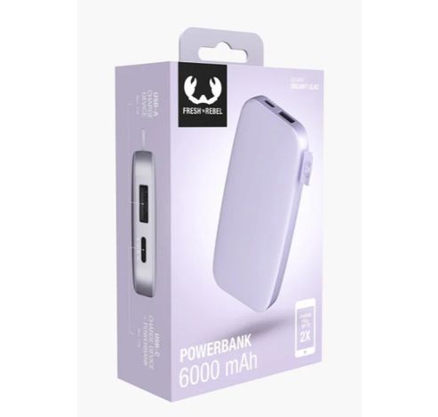 Powerbank 6000 mAh Dreamy Lilac  Fresh 'n Rebel