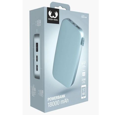 Powerbank 18000 mAh Dusky Blue  Fresh 'n Rebel