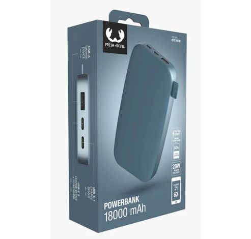 Powerbank 18000 mAh Dive Blue  Fresh 'n Rebel