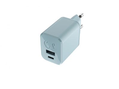 USB + USB-C Mini Charger 45W PD Dusky Blue