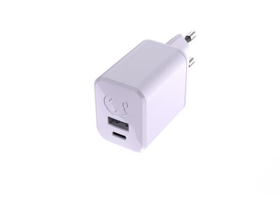 USB + USB-C Mini Charger 45W PD Dreamy Lilac