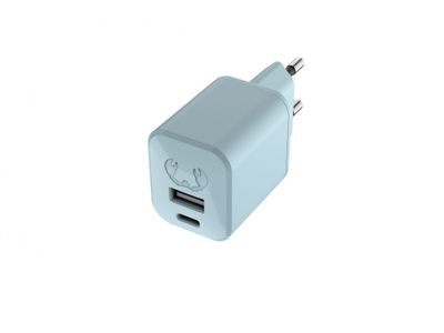 USB + USB-C Mini Charger 30W PD Dusky Blue