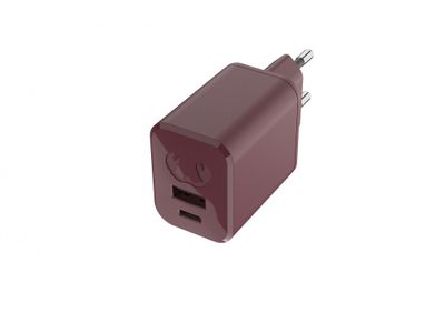 USB + USB-C Mini Charger 45W PD Deep Mauve