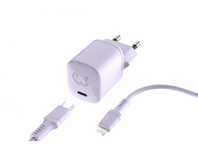 USB-C Mini Charger 20W PD + Lightning Dreamy Lilac