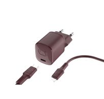 USB-C Mini Charger 20W PD + Lightning Deep Mauve 