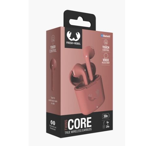 Twins Core True Wireless Earbuds Safari Red  Fresh 'n Rebel