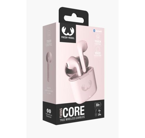 Twins Core True Wireless Earbuds Smokey Pink  Fresh 'n Rebel