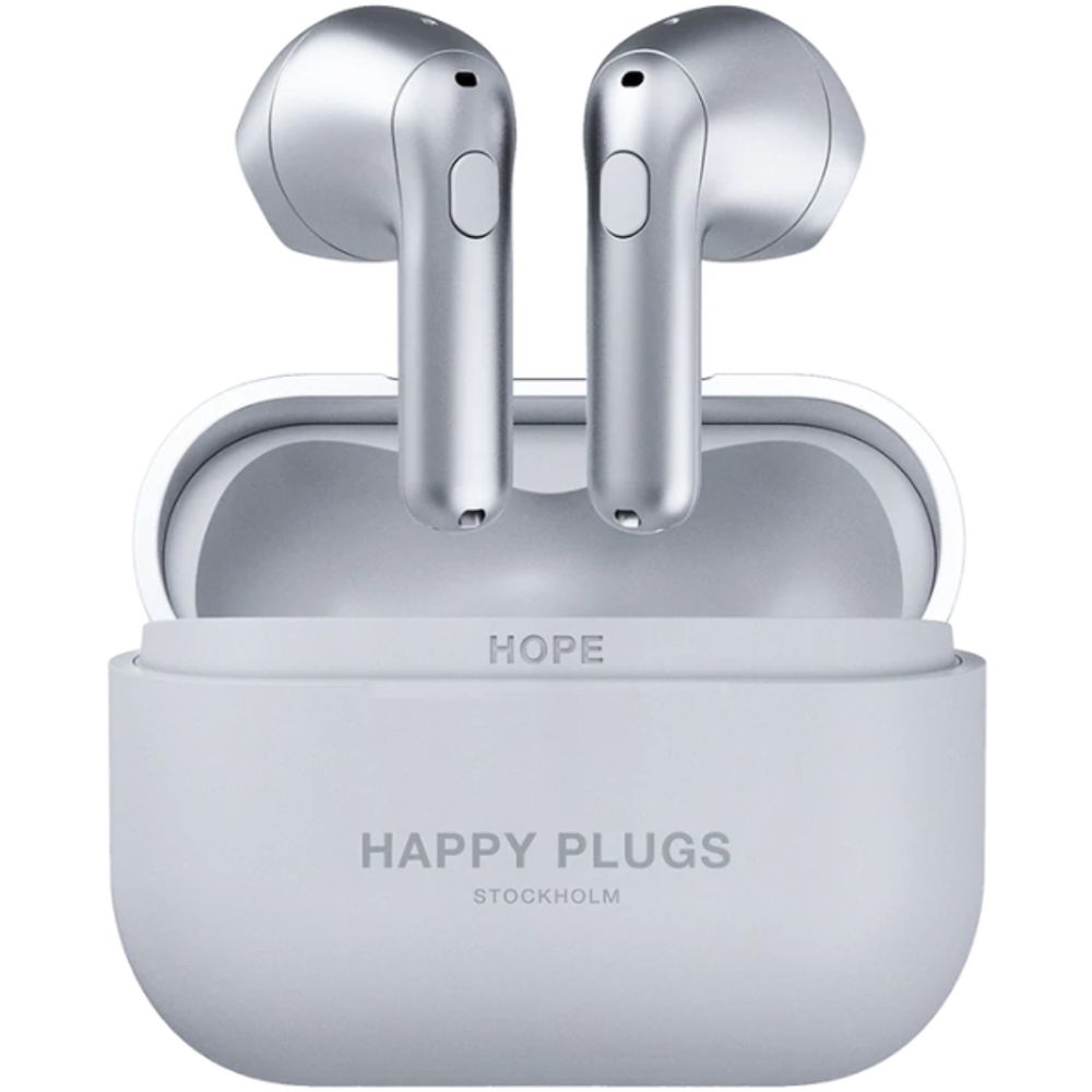 Happy Plugs Hoofdtelefoon - oortjes Hope in ear Silver