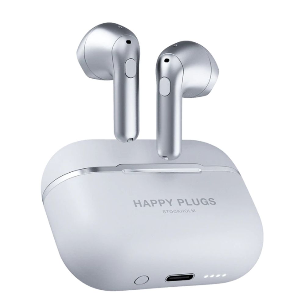 Happy Plugs Hoofdtelefoon - oortjes Hope in ear Silver