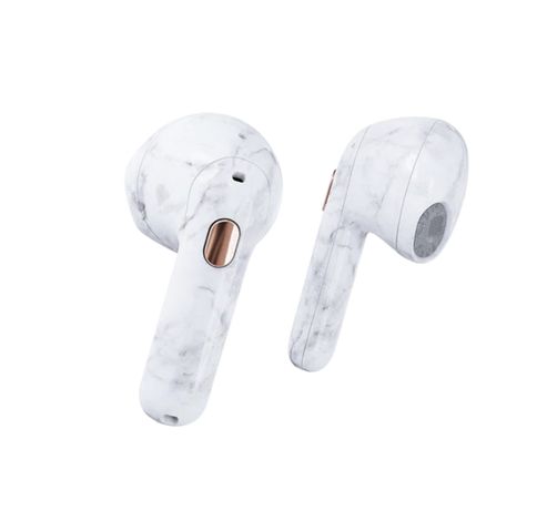 Hope in ear white marble  Happy Plugs