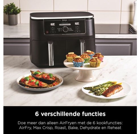 Foodi AF400EU  Dubbele airfryer XXL 9.5L  Ninja