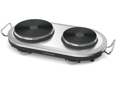 Kookplaat 2 pits inox QRE450