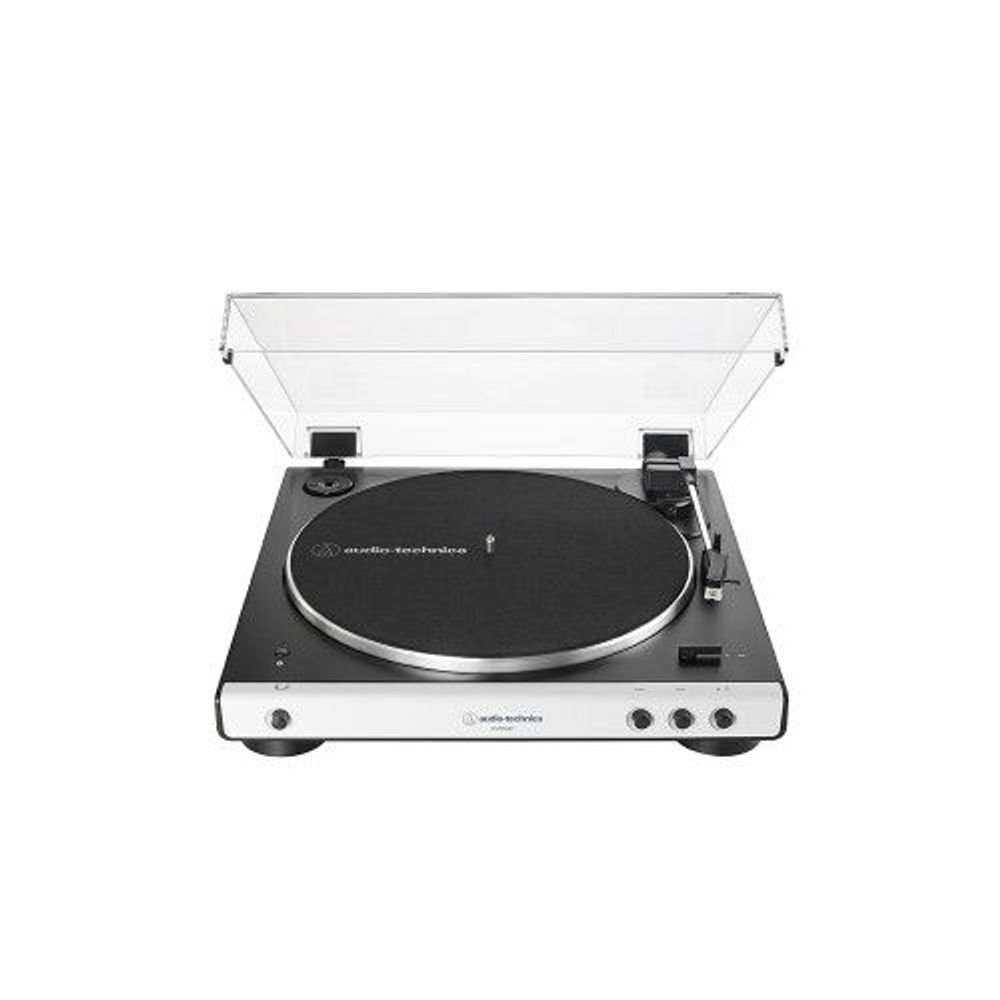 Audio-Technica Platenspeler AT-LP60XBTWH Volautomatische draadloze snaaraangedreven stereo platenspeler