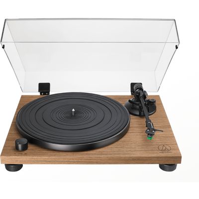 AT-LPW40WN Handmatige platenspeler met houten voetplaat en riemaandrijving  Audio-Technica