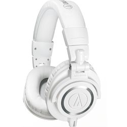 Audio-Technica Professional Studio Monitor Headphones (with coiled cable) ATH-M50WH 