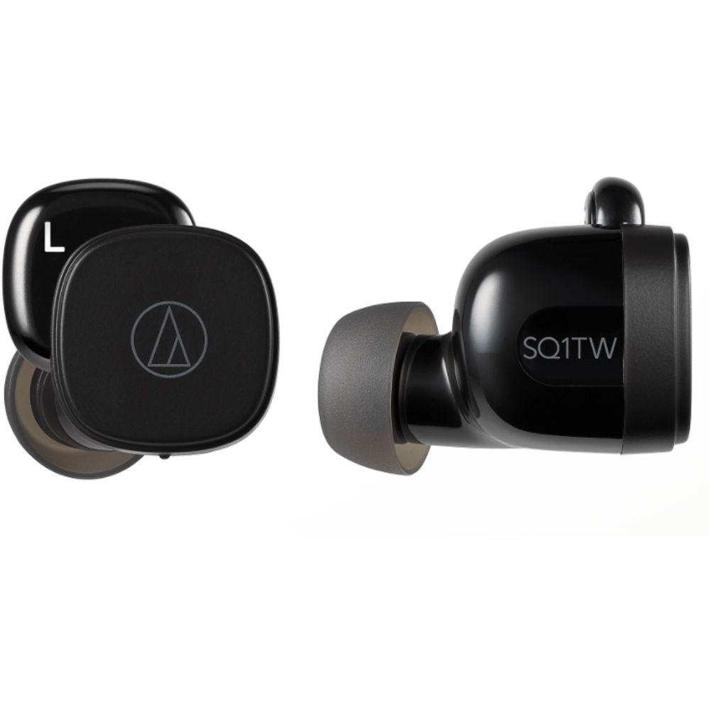 Audio-Technica Hoofdtelefoon - oortjes Wireless Earbuds Licorice  ATH-SQ1TWBK