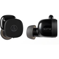 Audio-Technica Wireless Earbuds Licorice  ATH-SQ1TWBK 