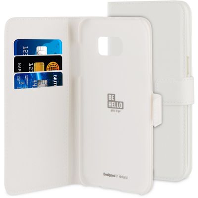 Wallet case Samsung Galaxy S7 edge white  BeHello