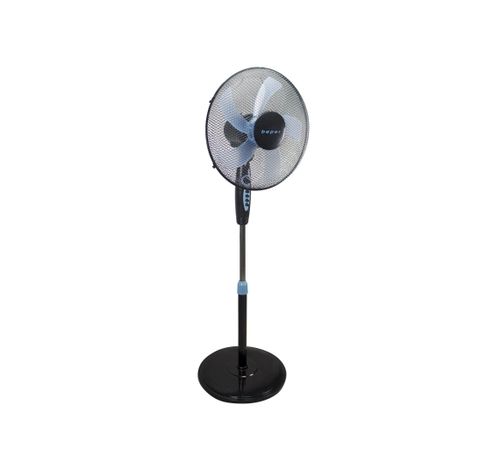 P206VEN130 statiefventilator ronde basis timer 40W zwart/blauw  Beper